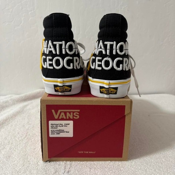 Vans Sk8-Hi National Geographic Size 7 Men’s 8.5 Women’s Pre-Owned - Picture 3 of 6